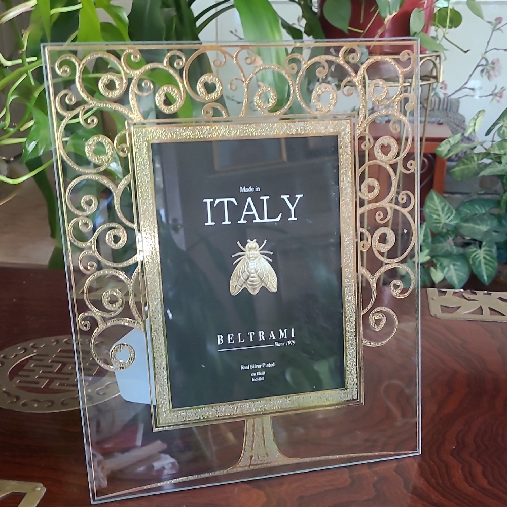 Decorative Italian Glass Frame